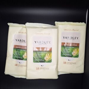 Yardley London Disposable Washcloths chamomile aloe Pack of 3